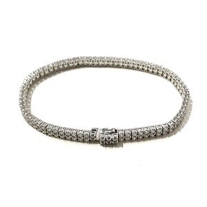 Sparkly Double Layered Tennis Bracelet 7”